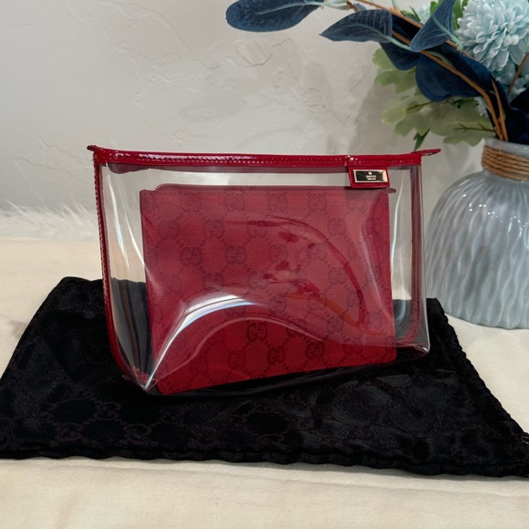 GUCCI Vinyl & Canvas Pouch Duo - Picture 11 of 17